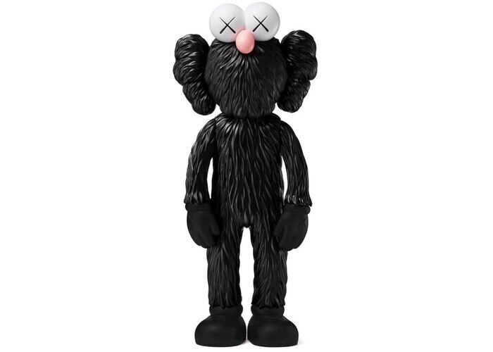 DOUSED.KAWS BFF Open Edition Vinyl Figure , Color: BLACK, Size: O.S