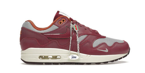 Nike Air Max 1 Patta Waves Rush Maroon (with Bracelet)