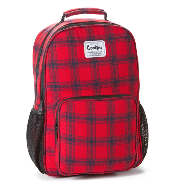 Lumberjack Plaid Flannel Backpack, Size: RED