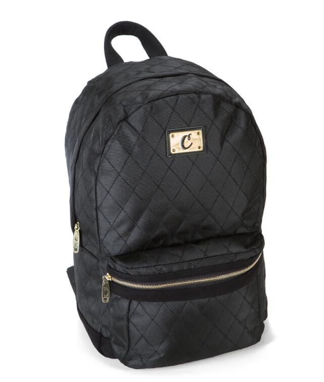 V3 Quilted Nylon Backpack, Color: Black