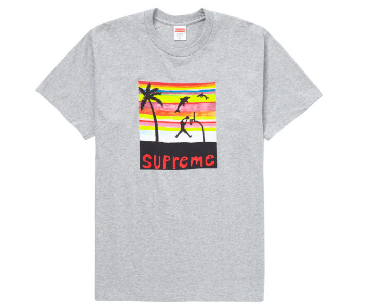 Supreme Dunk Tee Heather Grey XL