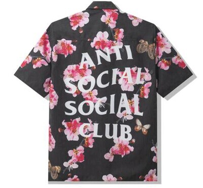 Assc Woody Black Button Up
