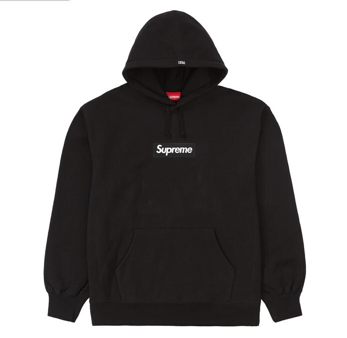 Supreme Box Logo Hooded Sweatshirt (FW21) Black XXL