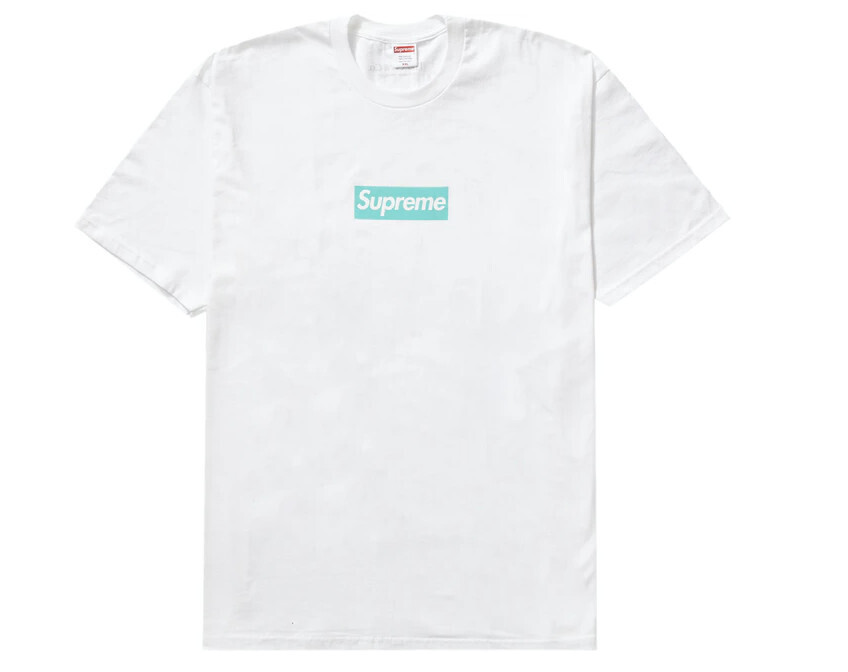 Supreme Tiffany &amp; Co. Box Logo Tee White LG