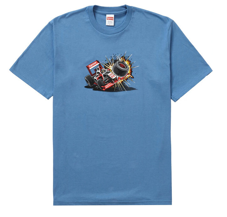 Supreme Crash Tee (FW21) Dusty Light Royal