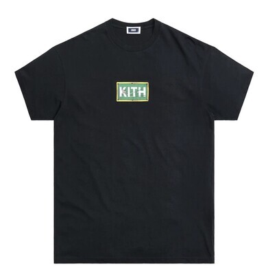 Kith Billiards Classic Logo Tee Black - XL