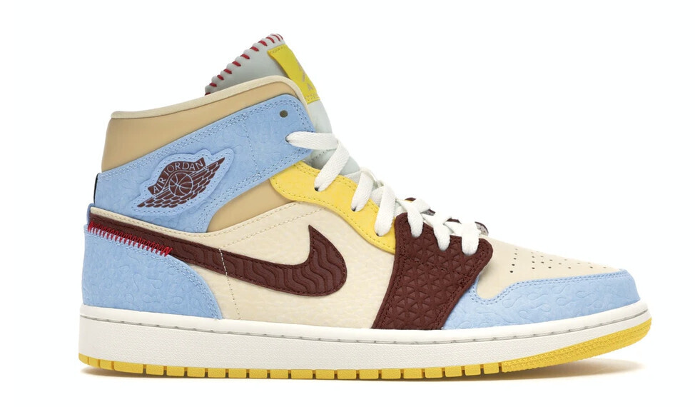 Jordan 1 Mid SE Fearless Maison Chateau Rouge