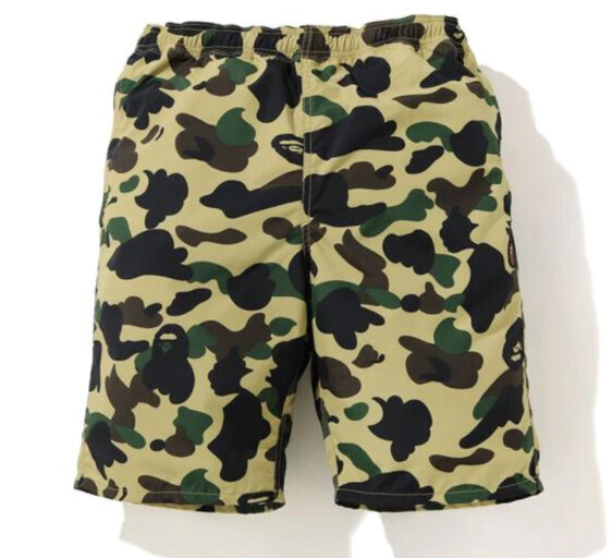 BAPE 1st Camo Beach Shorts (SS20) Yellow - XL