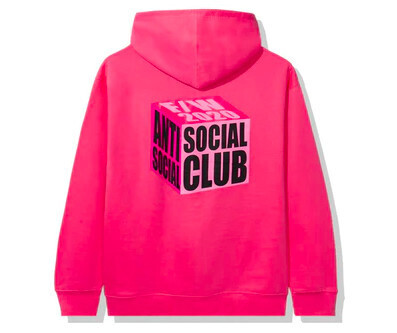 Anti Social Social Club I Wish I Was Wrong Hoodie Pink