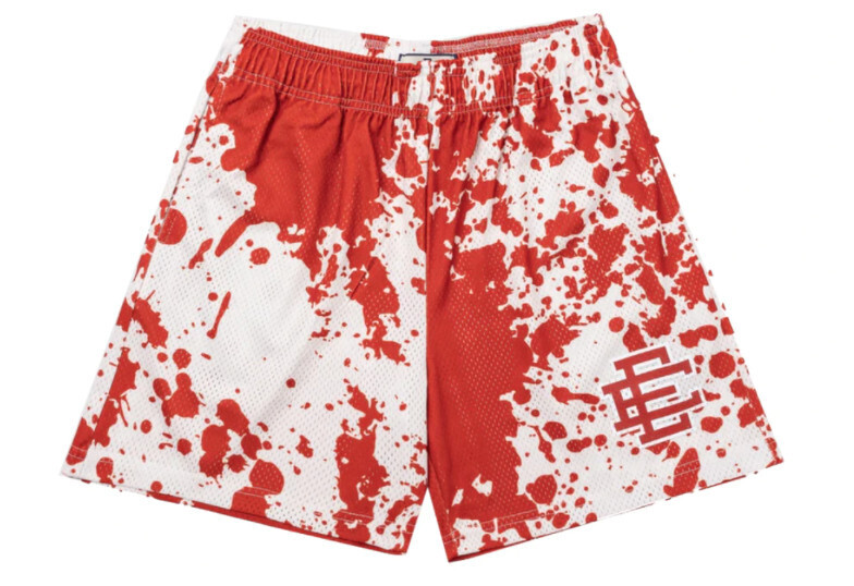 Eric Emanuel EE Basic Short Red Paint Spill, Size: MED