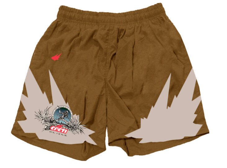 Travis Scott Cacti Heritage Soccer Short II Tan, Size: MED
