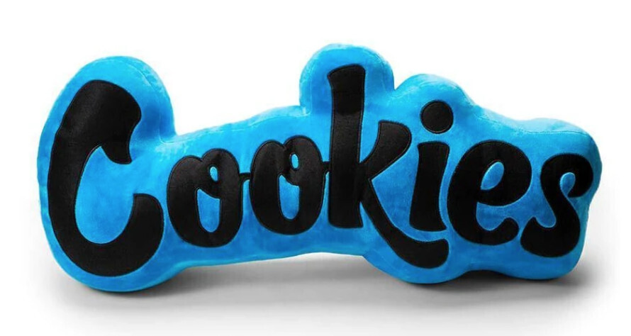 Cookies Velour Pillow, Color: Blue
