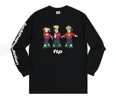 FTP Spliffy L/S Tee Black - Large