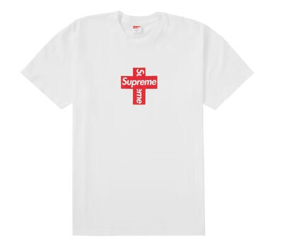 Supreme Cross Box Logo Tee White - XL