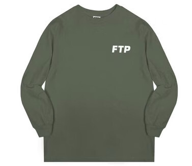 FTP Logo L/S Tee Olive - Small
