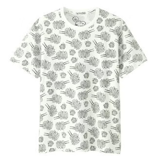 KAWS x Uniqlo x Peanuts Dust Cloud All Over Tee White