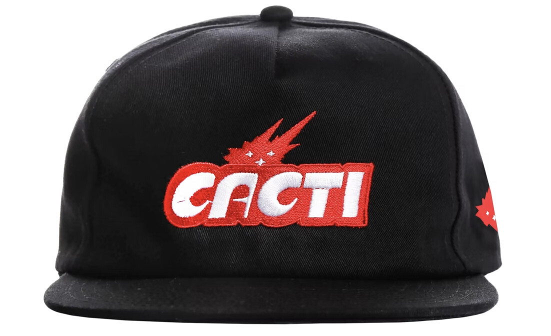 Travis Scott Cacti Logo Hat Black