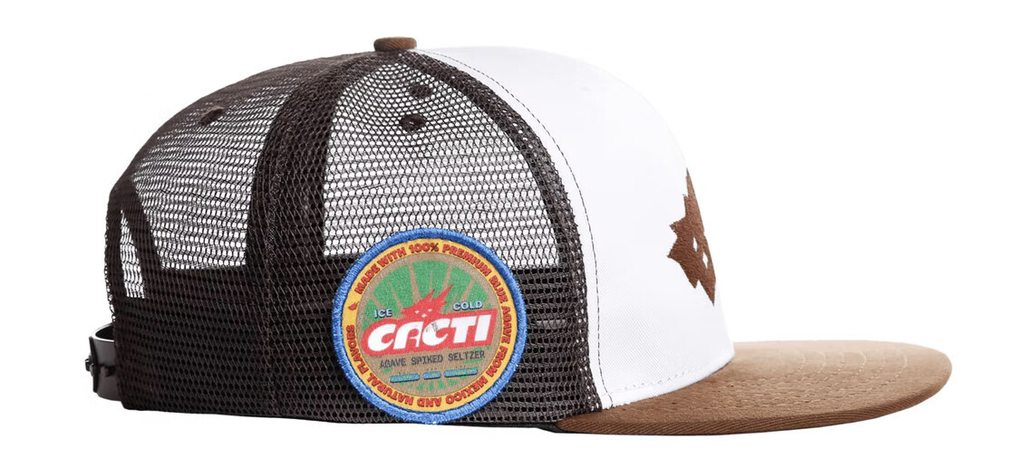 Travis Scott Cacti Heritage Seal Trucker Hat White/Black/Brown