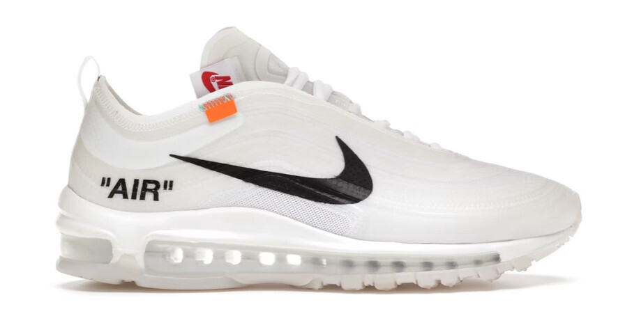 AIR MAX 97 &quot;OFF WHITE&quot; THE TEN 9.5 WORN