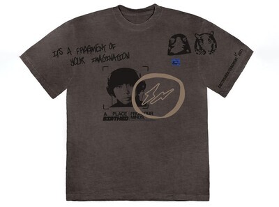 Travis Scott Cactus Jack For Fragment Hiroshi Tee Brown Pepper