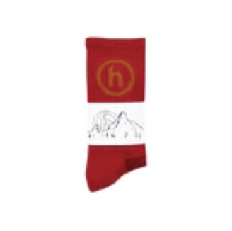 Hidden NY Crew Socks Red