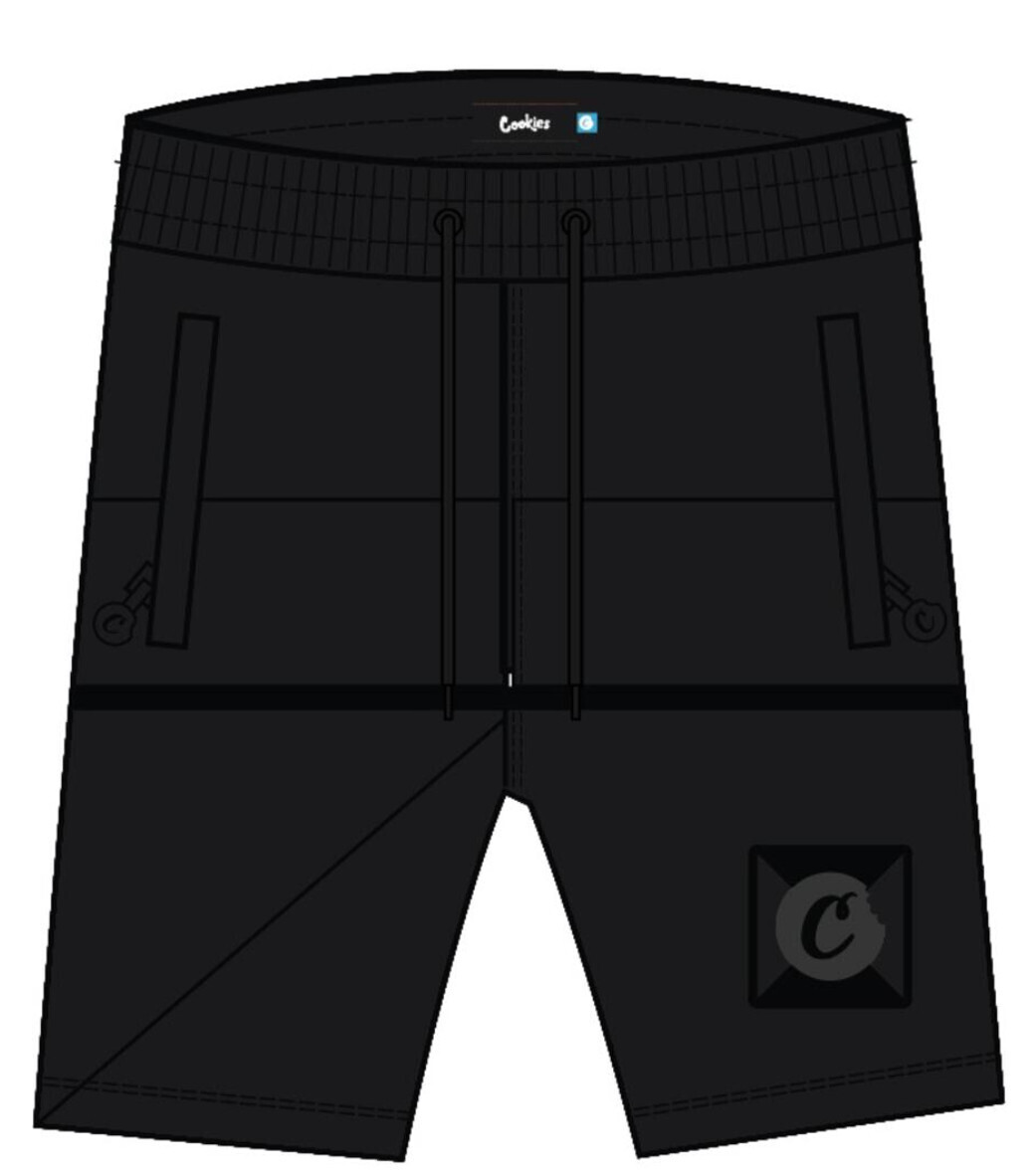 Monaco Fleece Paneled Sweatshort Black