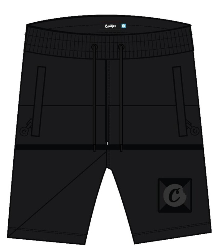 Monaco Fleece Paneled Sweatshort Black