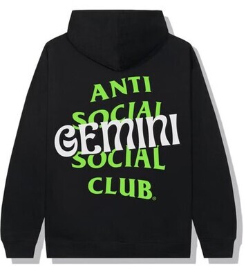 Anti Social Social Club Gemeni Hoodie Black
