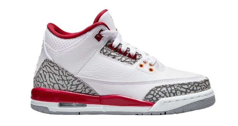 Jordan 3 Retro Cardinal (GS)