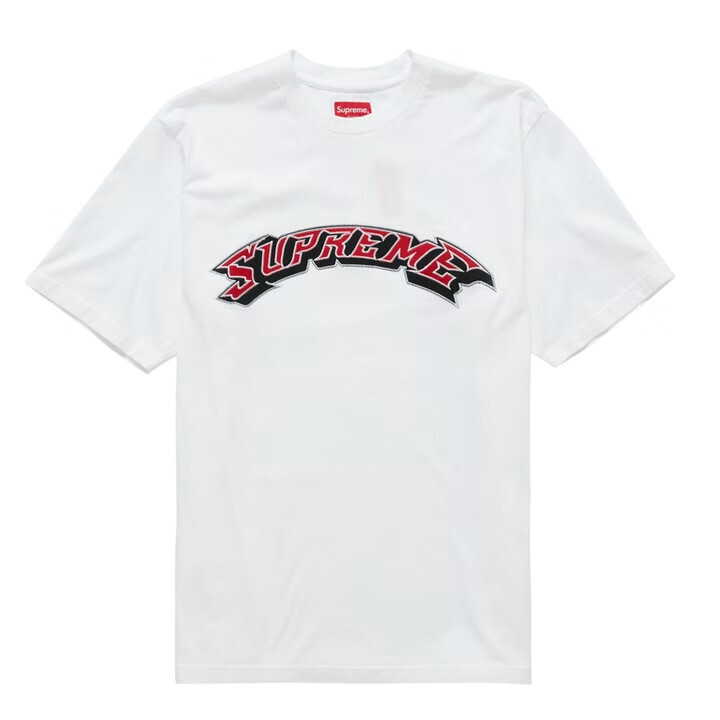 Supreme Appliqué Arc S/S Top White - XXL