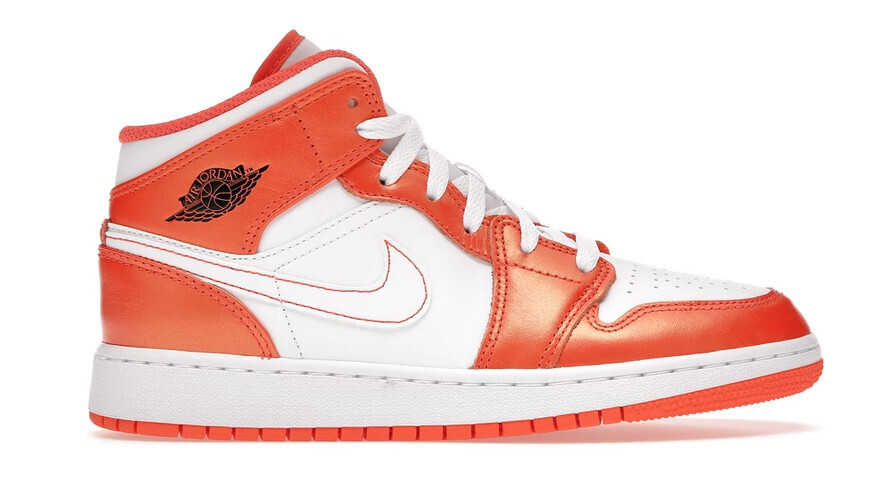 Jordan 1 Mid Metallic Orange (GS)