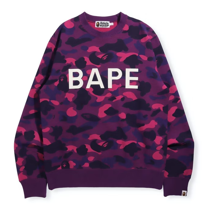 BAPE Color Camo BAPE Crewneck (Online Exclusive) Crewneck (FW21) Purple