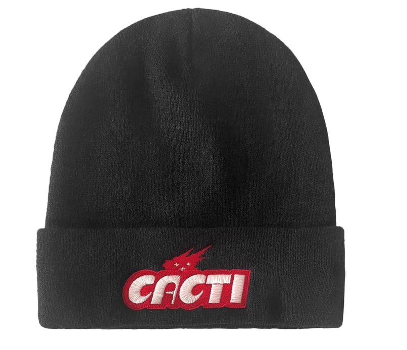 Travis Scott Cacti Logo Beanie Black