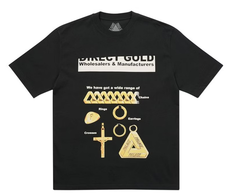 Palace Hatton T-Shirt Black - LARGE