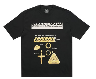 Palace Hatton T-Shirt Black - LARGE