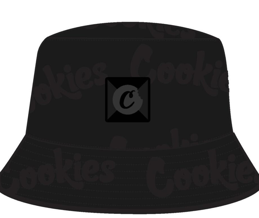 Monaco Cotton Canvas Bucket Hat Black