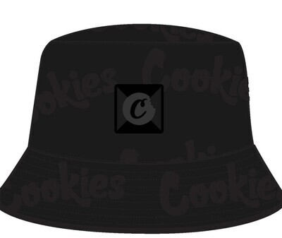 Monaco Cotton Canvas Bucket Hat Black