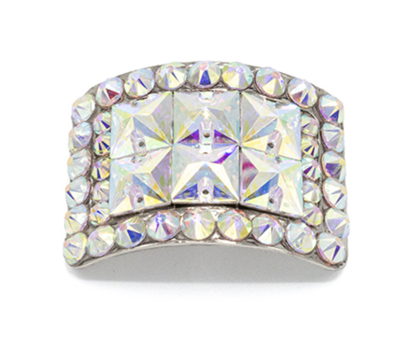 Mini Square AB Diamonte Buckles