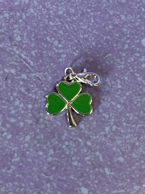 Shamrock Zipper Charm