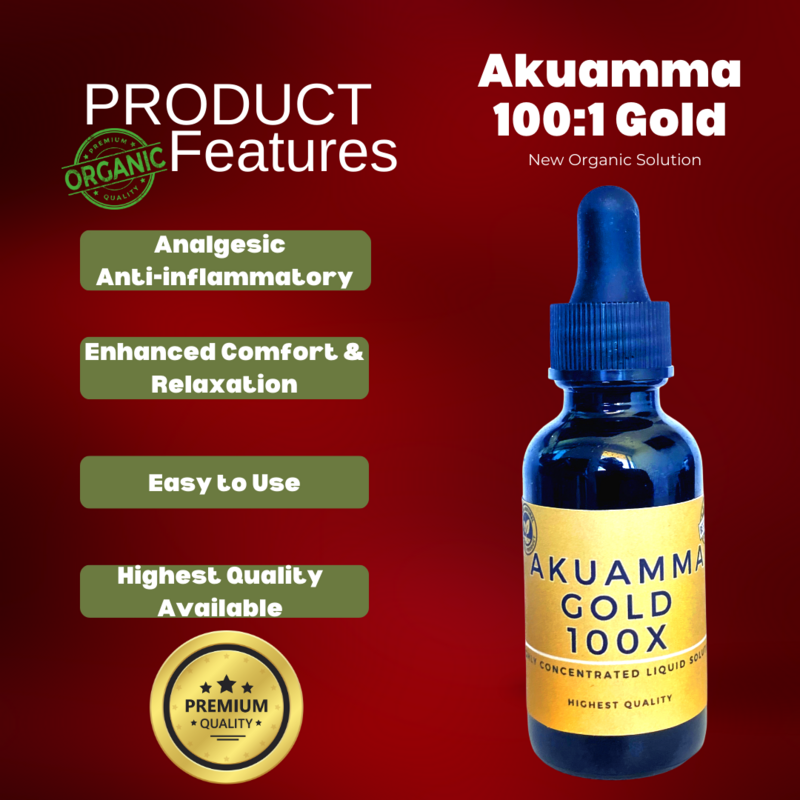 Akuamma Gold 100:1 Liquid Solution