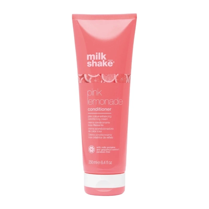 Milk Shake Balsam Pink Lemonade cu pigment pentru crearea tonurilor roz 250 ml