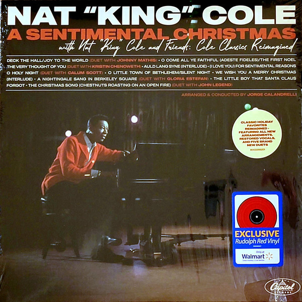 Nat King Cole- A Sentimental Christmas with Nat King Cole and Friends: Cole Classics Reimagined (Red vinyl)