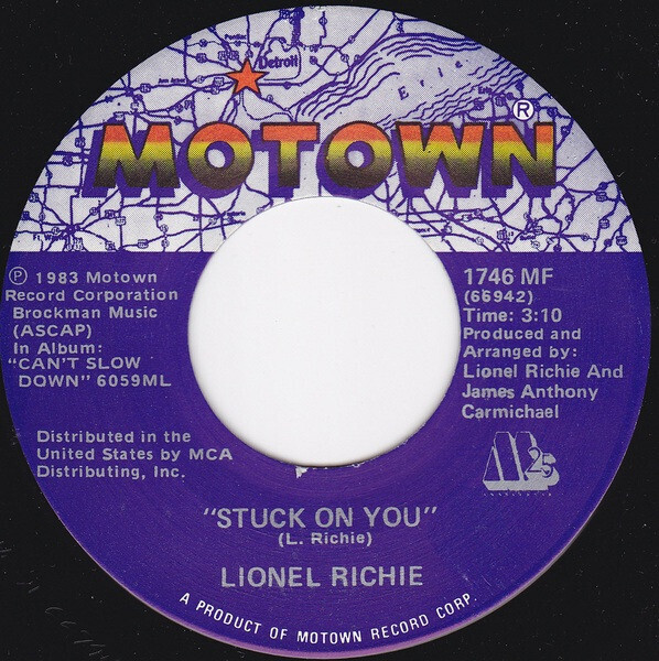 Lionel Ritchie-  Stuck On You / Round and Round 7&quot;