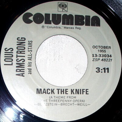 Louis Armstrong- Mack The Knife / Tin Roof Blues 7"