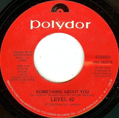 Level 42- Something About You / Coup D'Etat 7"
