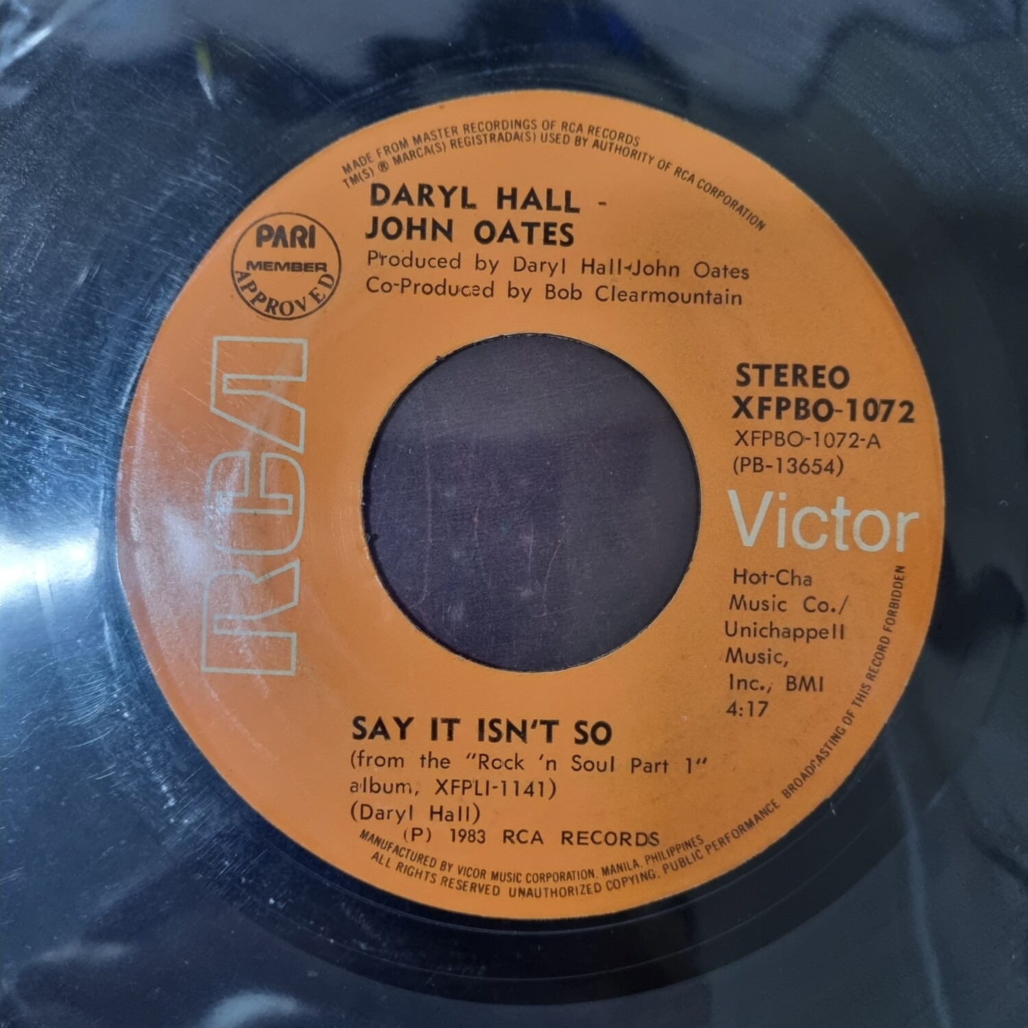Daryl Hall &amp; John Oates- Say It Isn&#39;t So 7&quot;