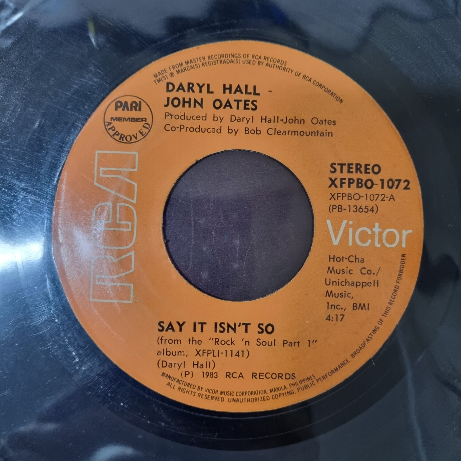 Daryl Hall &amp; John Oates-  Say It Isn&#39;t So 7&quot;