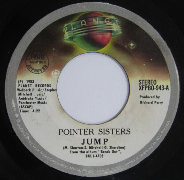 Pointer Sisters- Jump/Telegraph Your Love 7&quot;