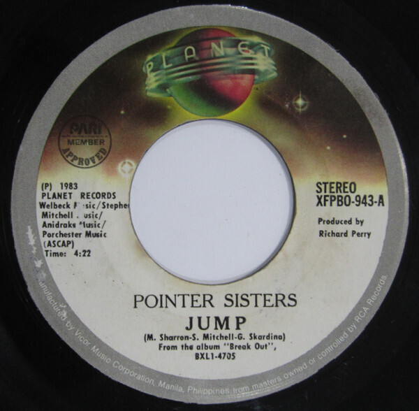 Pointer Sisters-  Jump/Telegraph Your Love 7&quot;