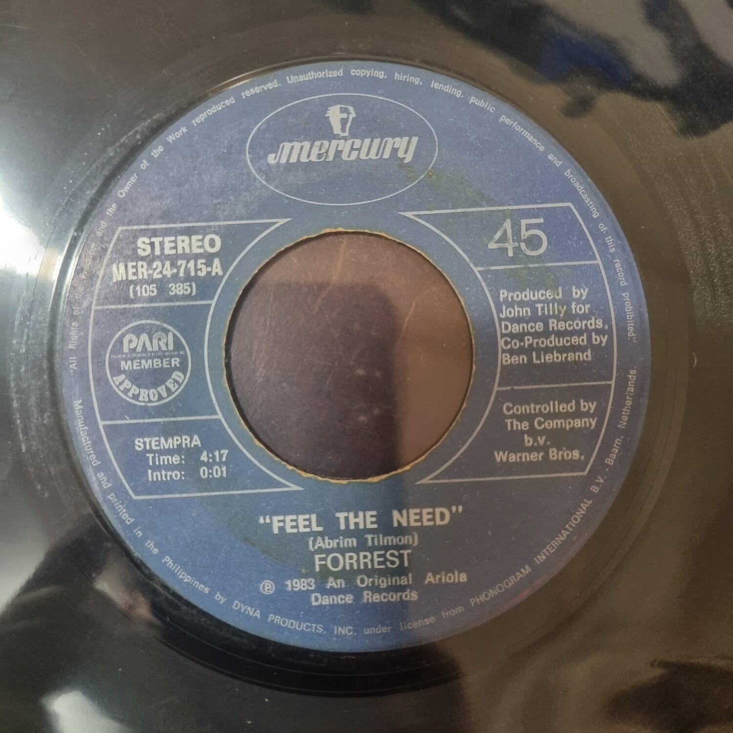 Forrest-  Feel The Need 7&quot;